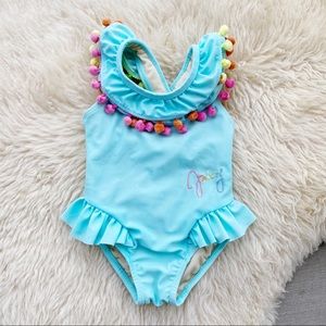 Juicy Couture | Blue PomPom Swimsuit